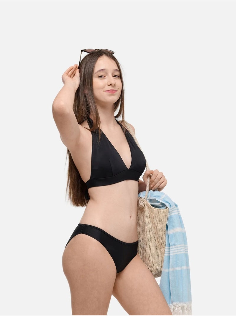 Bas de Maillot de bain Menstruel - Femme & Ado - Flux Abondant - Eva - SORIO Noir - Kiabi