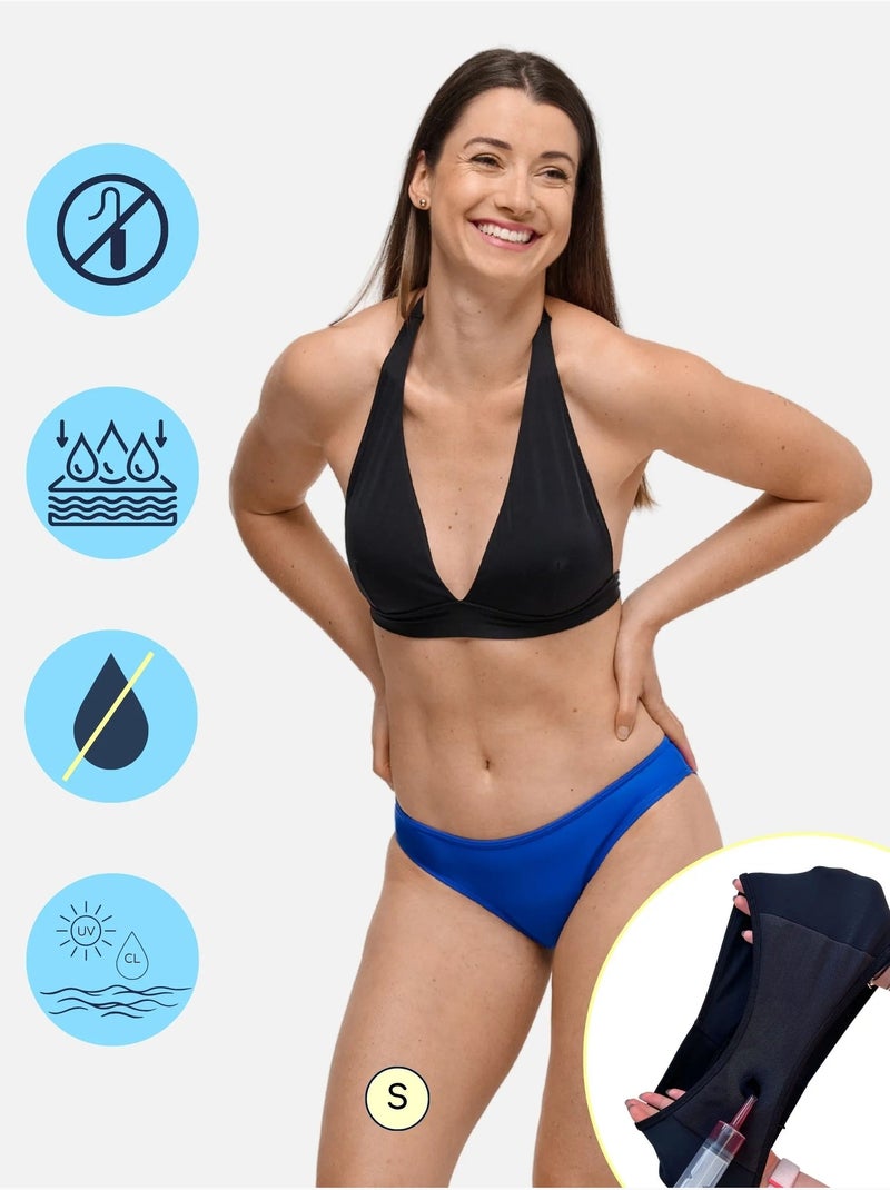 Bas de Maillot de Bain Menstruel - Femme & Ado - Flux Moyen - Eva Bleu - SORIO Bleu électrique - Kiabi
