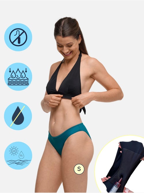 Bas de Maillot de Bain Menstruel - Femme & Ado - Flux Moyen - Eva Vert - SORIO - Kiabi Bas de Maillot de Bain Menstruel - Femme & Ado - Flux Moyen - Eva Vert - SORIO - Kiabi