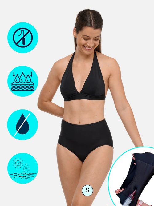 Bas de Maillot de bain Menstruel - taille haute - Flux Moyen - Naya - SORIO - Kiabi