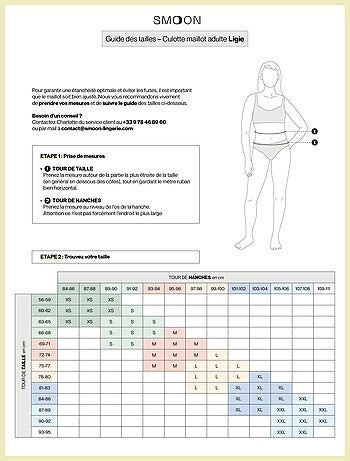 Bas de maillot de bain menstruel à nœuds - Culotte Femme - SMOON
