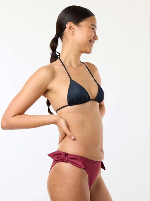 Bas de maillot de bain menstruel à nœuds - Culotte Femme - SMOON - Kiabi