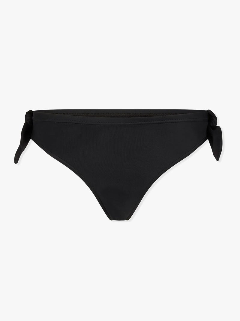 Bas de maillot de bain menstruel à nœuds - Culotte Femme - SMOON Noir Noir - Kiabi