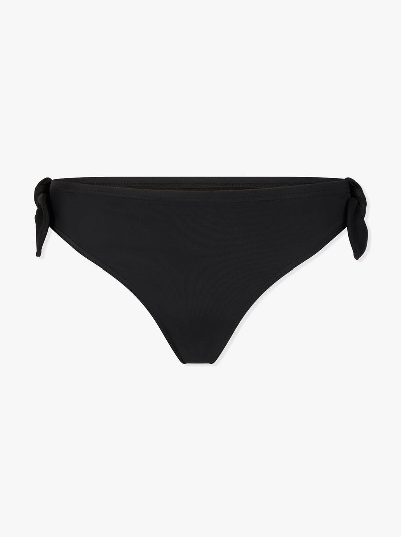 Bas de maillot de bain menstruel à nœuds étanche - Culotte Ado - Flux moyen Noir Noir - Kiabi
