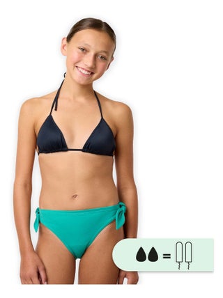 Bas de maillot de bain menstruel à nœuds étanche - Culotte Ado - Flux moyen