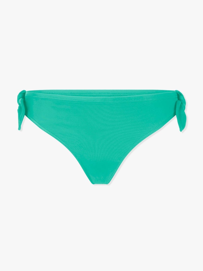 Bas de maillot de bain menstruel à nœuds étanche - Culotte Ado - Flux moyen Vert - Kiabi