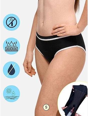 Bas de Maillot de bain Menstruel Adolescente - Flux Moyen - Ava - SORIO
