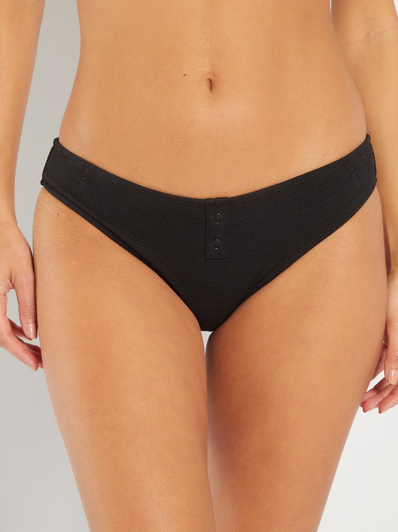 Bas de maillot de bain noir - Kiabi