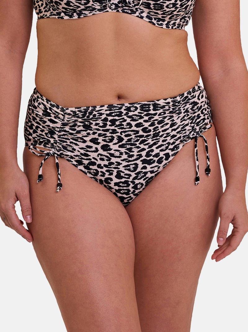 Bas de maillot de bain Samoa Sans Complexe Beige/Noir - Kiabi