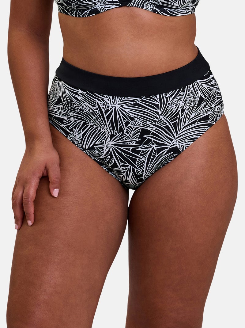 Bas de maillot de bain Seychelles Sans Complexe Noir Blanc - Kiabi