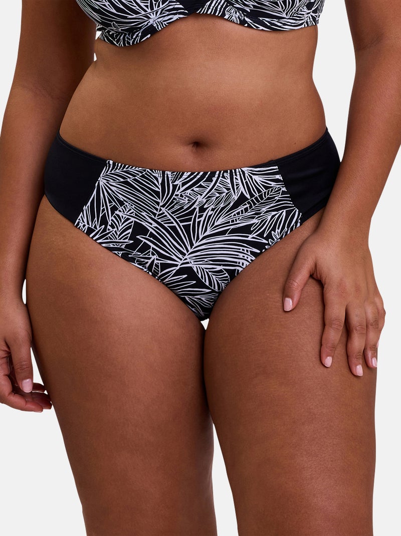 Bas de maillot de bain Seychelles Sans Complexe Noir Blanc - Kiabi