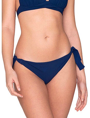 Bas de maillot de bain slip à nouettes blue sense