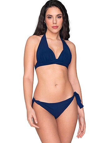 Bas de maillot de bain slip à nouettes blue sense