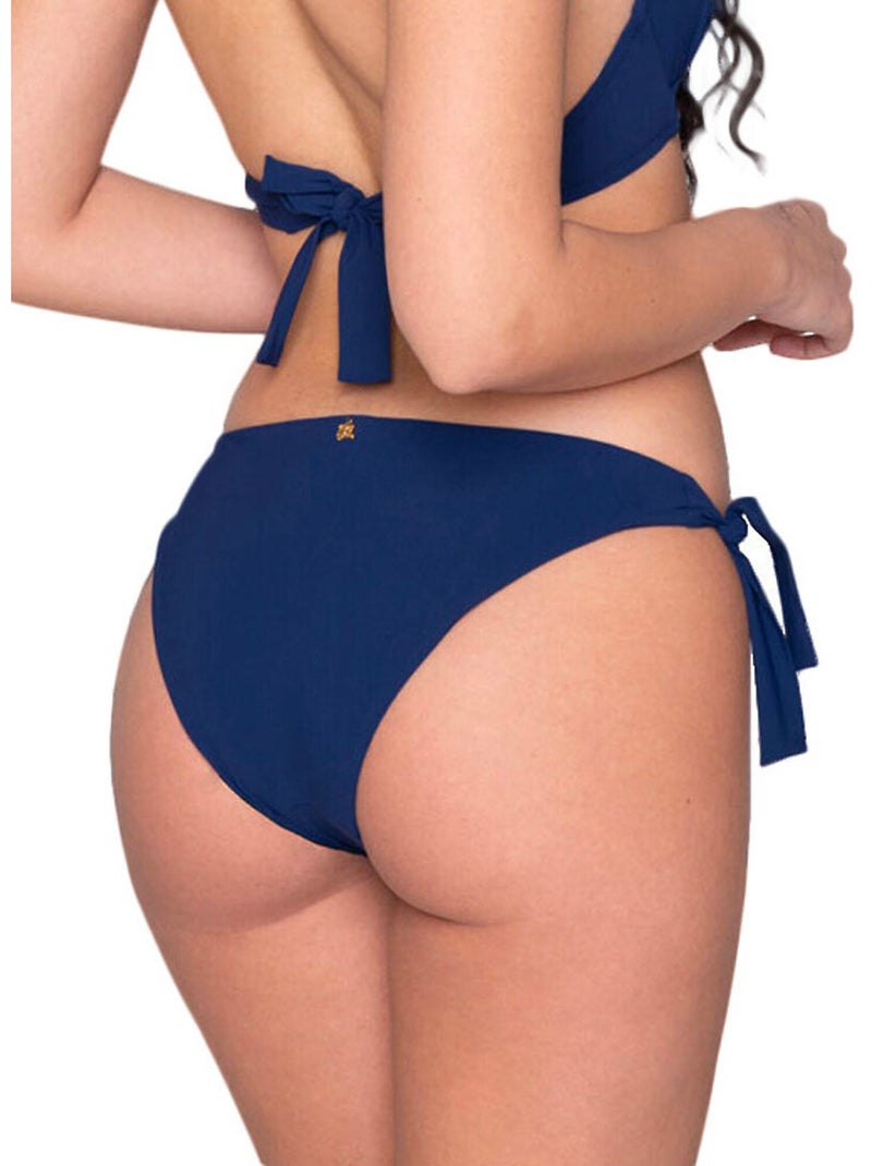 Bas de maillot de bain slip à nouettes blue sense Bleu - Kiabi