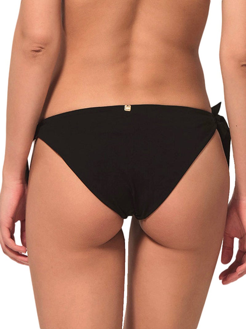 Bas de maillot de bain slip à nouettes blue sense Noir - Kiabi