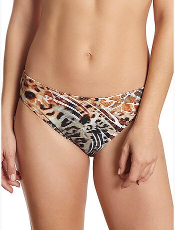 Bas de maillot de bain slip bikini animal