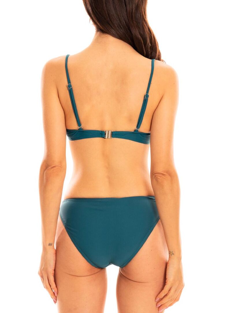 Bas de maillot de bain slip classique Chiara Vert - Kiabi