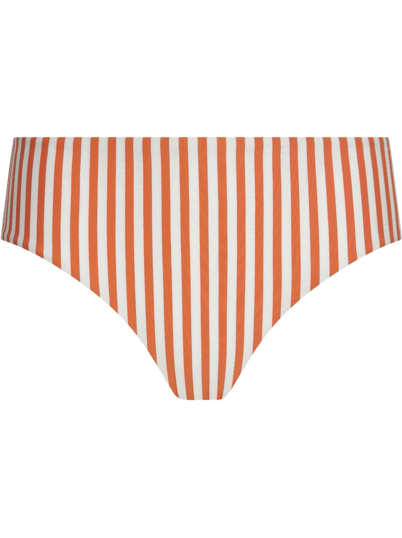 Bas de maillot de bain slip Resort Corail/Turquoise/Crème - Kiabi