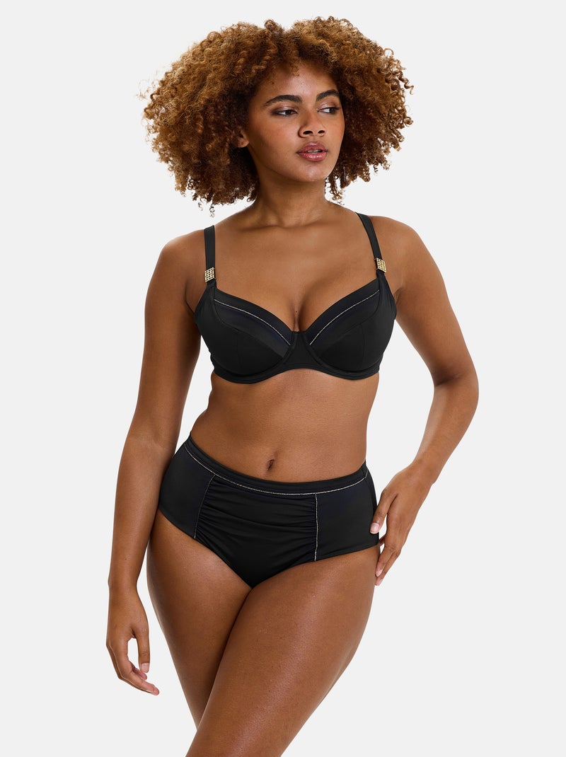 Bas de maillot de bain speekaboo shape sans complexe lingerie Noir - Kiabi