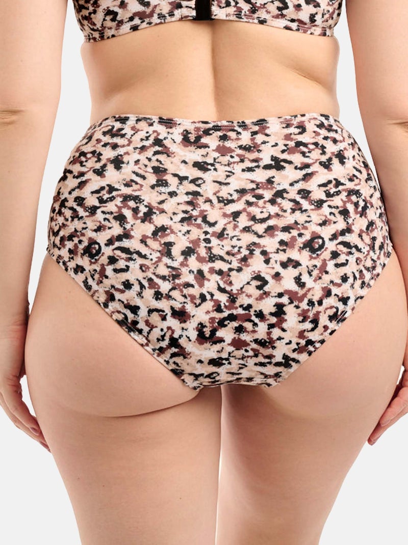 Bas de maillot de bain Sunset Stay Sans Complexe Noir Marron - Kiabi