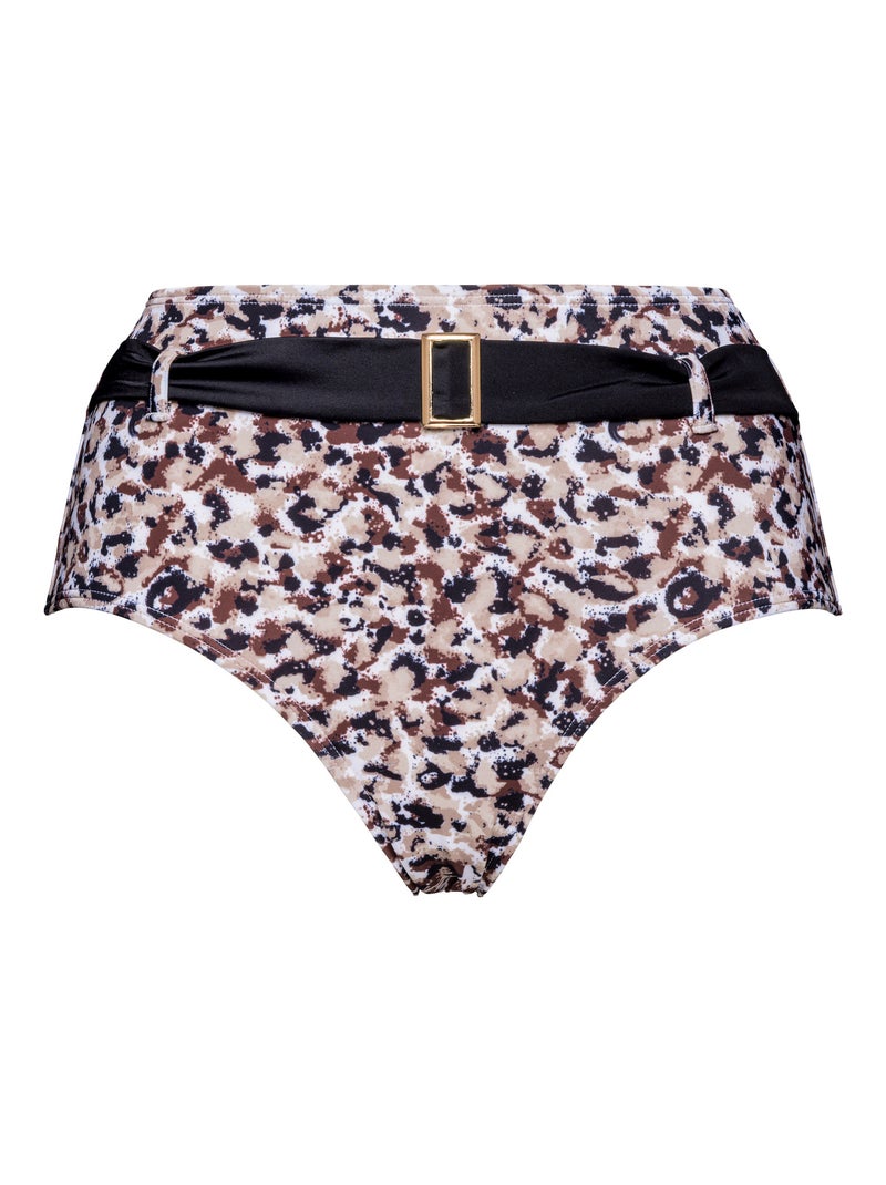 Bas de maillot de bain Sunset Stay Sans Complexe Noir Marron - Kiabi