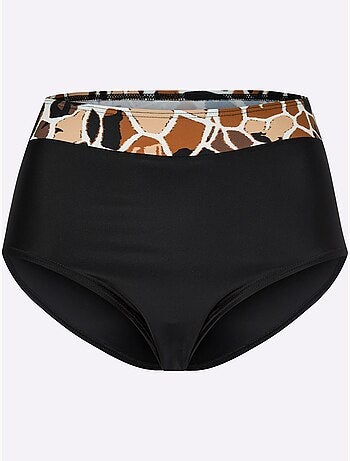 Bas de maillot de bain taille haute avec large ceinture élastique - Taille standard - Moda Vilona
