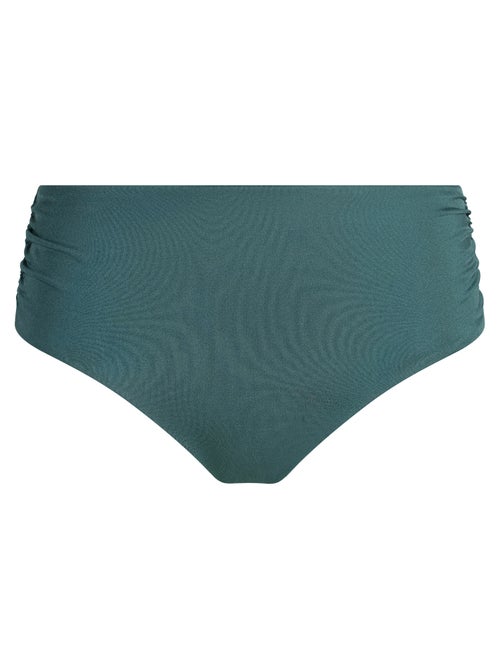 Bas de maillot de bain taille haute Glossy - Kiabi