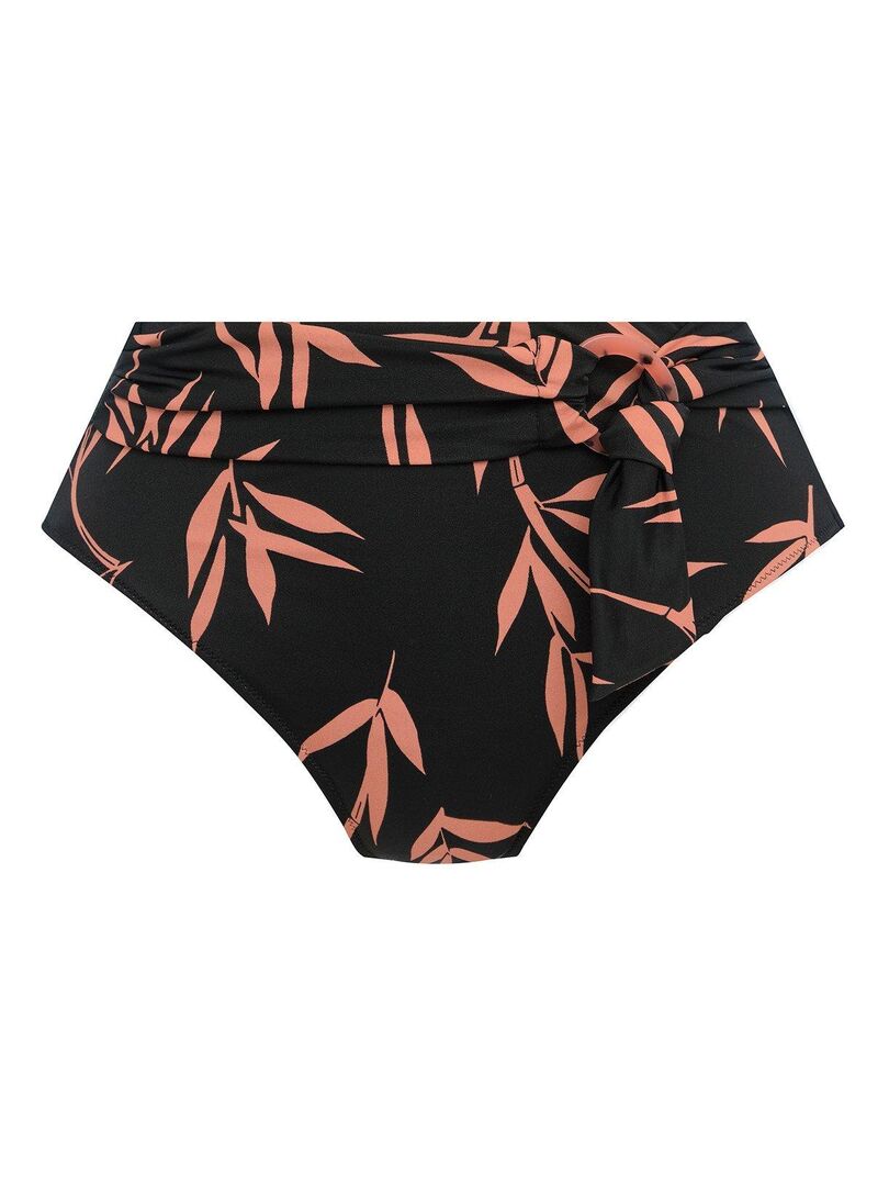Bas de maillot de bain taille haute Luna bay Noir - Kiabi
