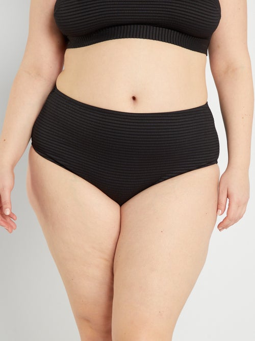 Bas de maillot de bain taille haute - Kiabi