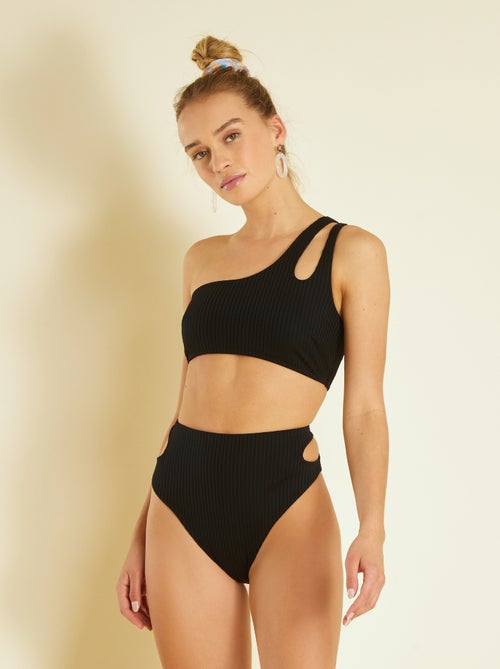 Bas de maillot de bain taille haute - Kiabi