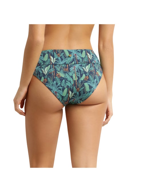Bas de maillot de bain taille haute Tropical - Kiabi