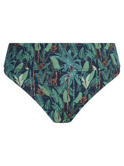 Bas de maillot de bain taille haute Tropical - Kiabi