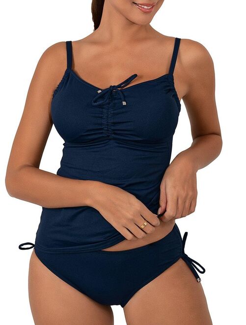 Tankini Femme - 2 pièces - Violet rayé - Taci - Taille S