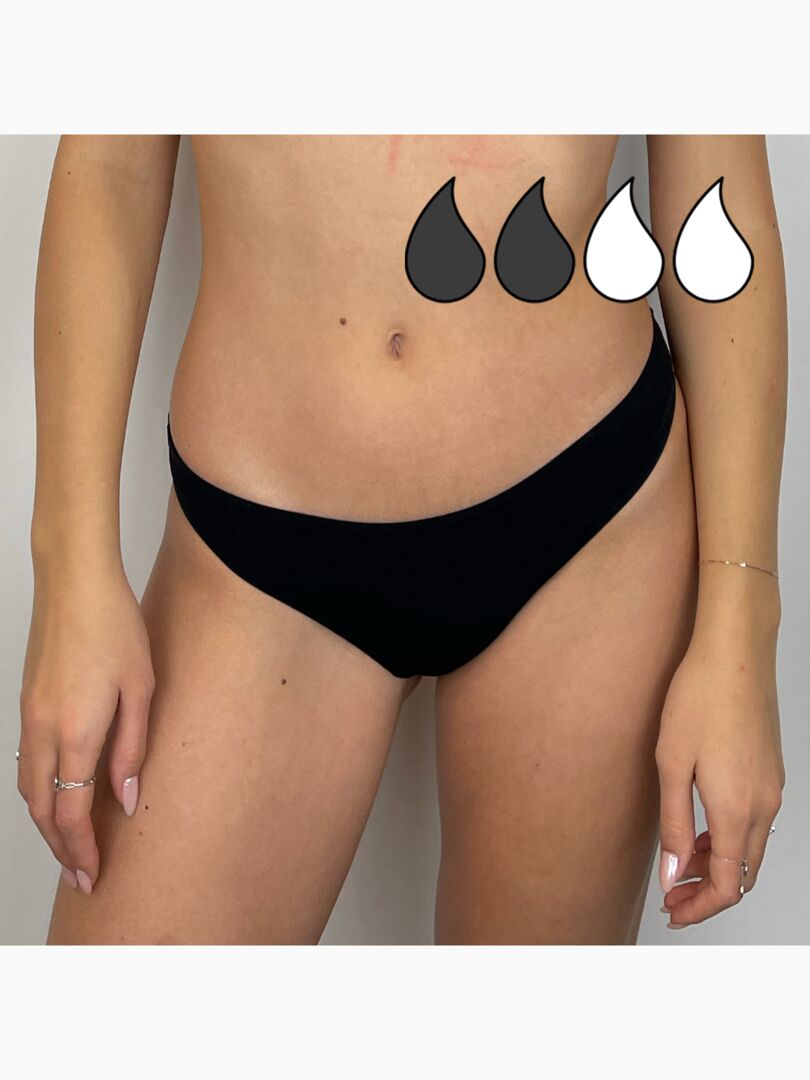 Bas De Bikini Menstruel Fille - Flux Léger à Moyen, Confortable Et Absorbant
