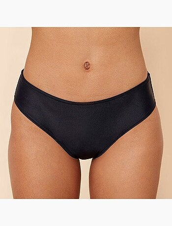 Bas de maillot menstruel ARIEL Noir flux Light