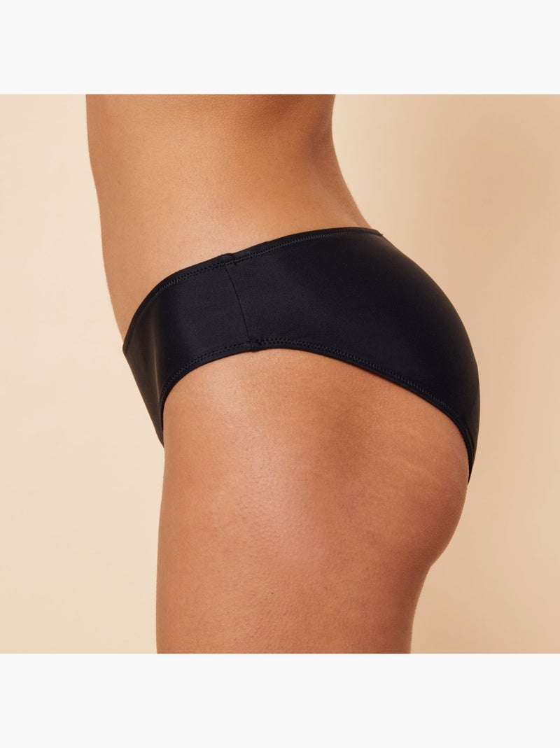 Bas de maillot menstruel ARIEL Noir flux Light Noir - Kiabi