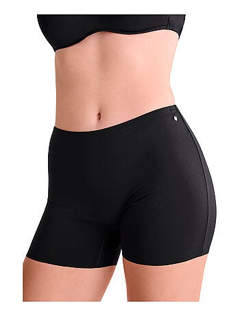 Bas de maillot panty cycliste de bain taille haute capri