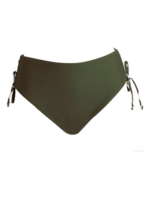 Bas De Bikini Arena Shorty - Marron Foncé, Taille FR40, Nylon Elasthanne