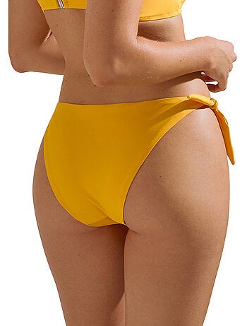 Bas de maillot slip de bain à nouettes palma