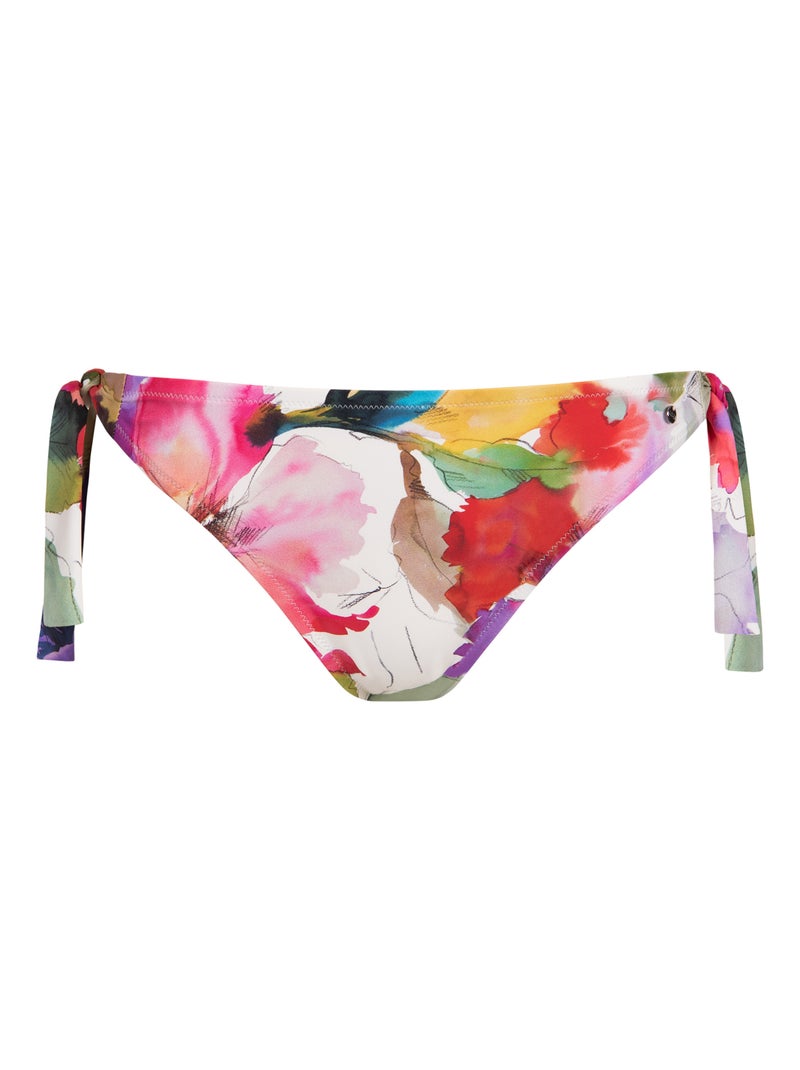 Bas de maillot slip de bain à nouettes roma Blanc - Kiabi