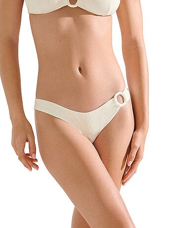 Bas de maillot slip de bain échancré taille basse malaga