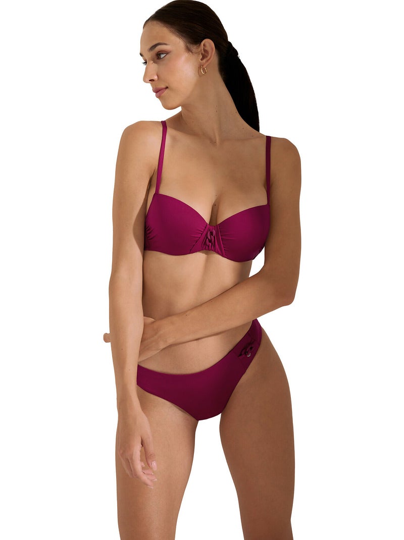 Bas de maillot slip de bain palma Violet - Kiabi