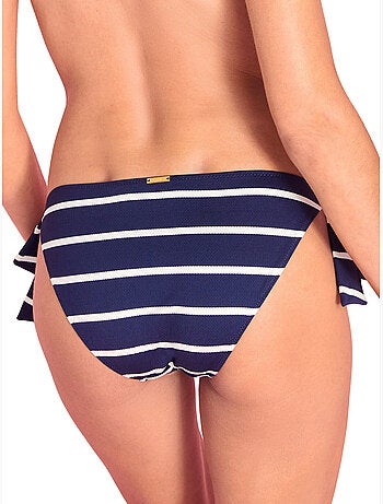 Bas de maillot slip de bain taille basse à nouettes ipanema
