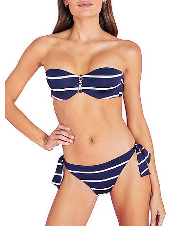 Bas de maillot slip de bain taille basse à nouettes ipanema