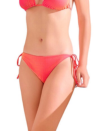 Bas de maillot slip de bain taille basse à nouettes nairobi