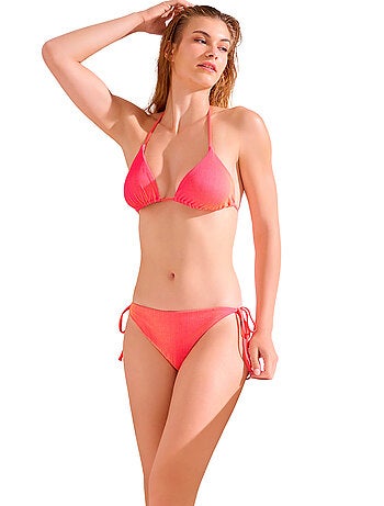 Bas de maillot slip de bain taille basse à nouettes nairobi