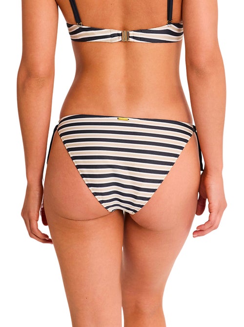 Bas de maillot slip de bain taille basse à nouettes sailor - Kiabi Bas de maillot slip de bain taille basse à nouettes sailor - Kiabi
