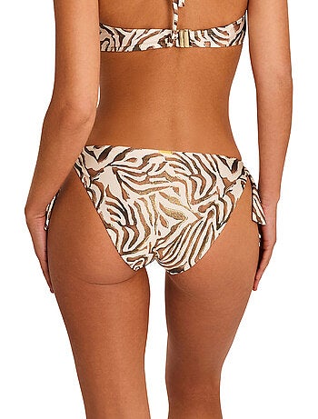 Bas de maillot slip de bain taille basse à nouettes utopia