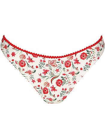Bas de maillot slip de bain taille basse échancré java