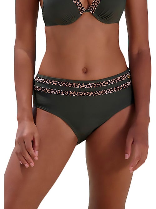 Bas de maillot slip de bain taille haute adelin - Kiabi Bas de maillot slip de bain taille haute adelin - Kiabi